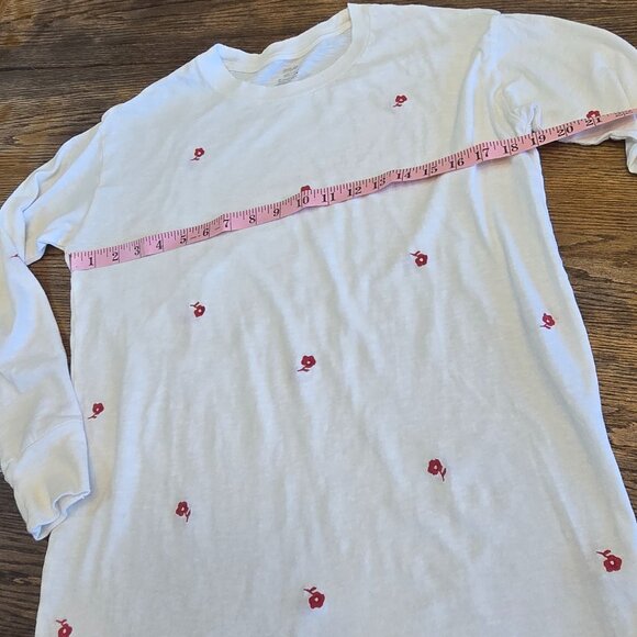 AERIE Juniors Long Sleeve Embroidered Tee Size XXS - Picture 6 of 8